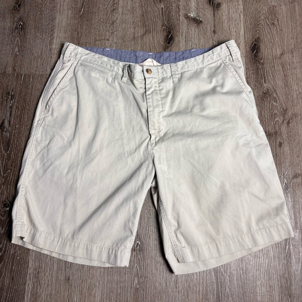 POLO Ralph Lauren Men's 9" Relaxed Fit Khaki Chino Shorts Size 40 Cotton Pony